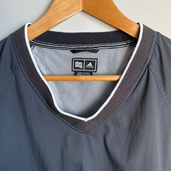 Adidas Men's Outdoor Long Sleeve Pullover Windbreaker Golf Jacket Black Large - Picture 5 of 16